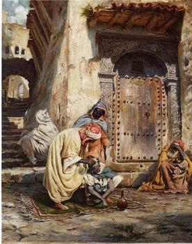 unknow artist Arab or Arabic people and life. Orientalism oil paintings 444